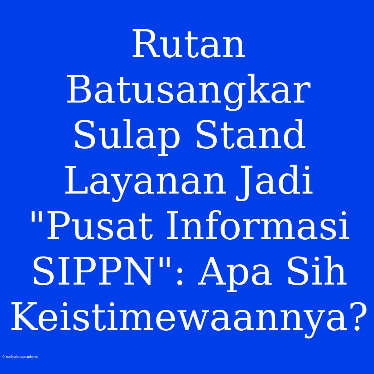 Rutan Batusangkar Sulap Stand Layanan Jadi 