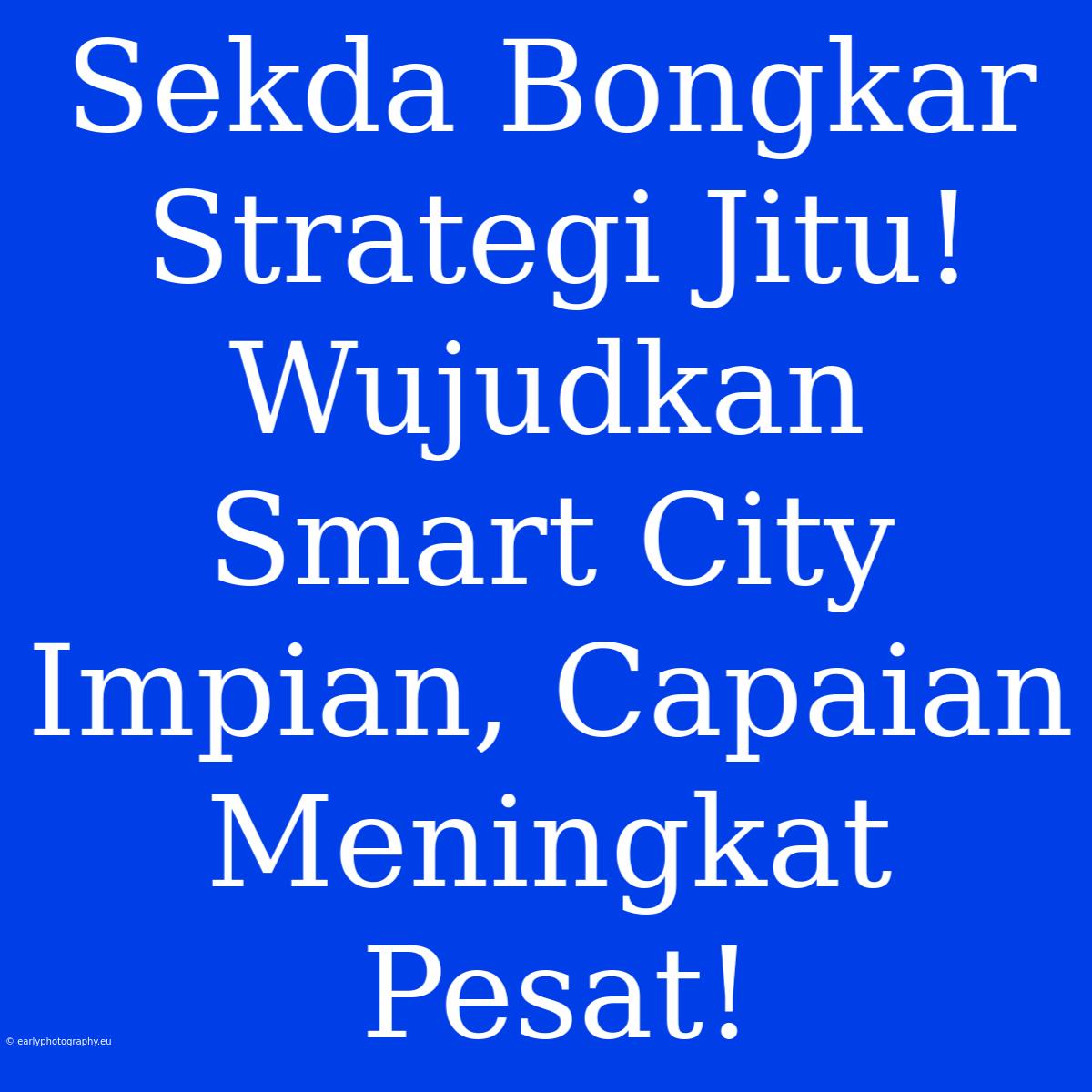 Sekda Bongkar Strategi Jitu! Wujudkan Smart City Impian, Capaian Meningkat Pesat!